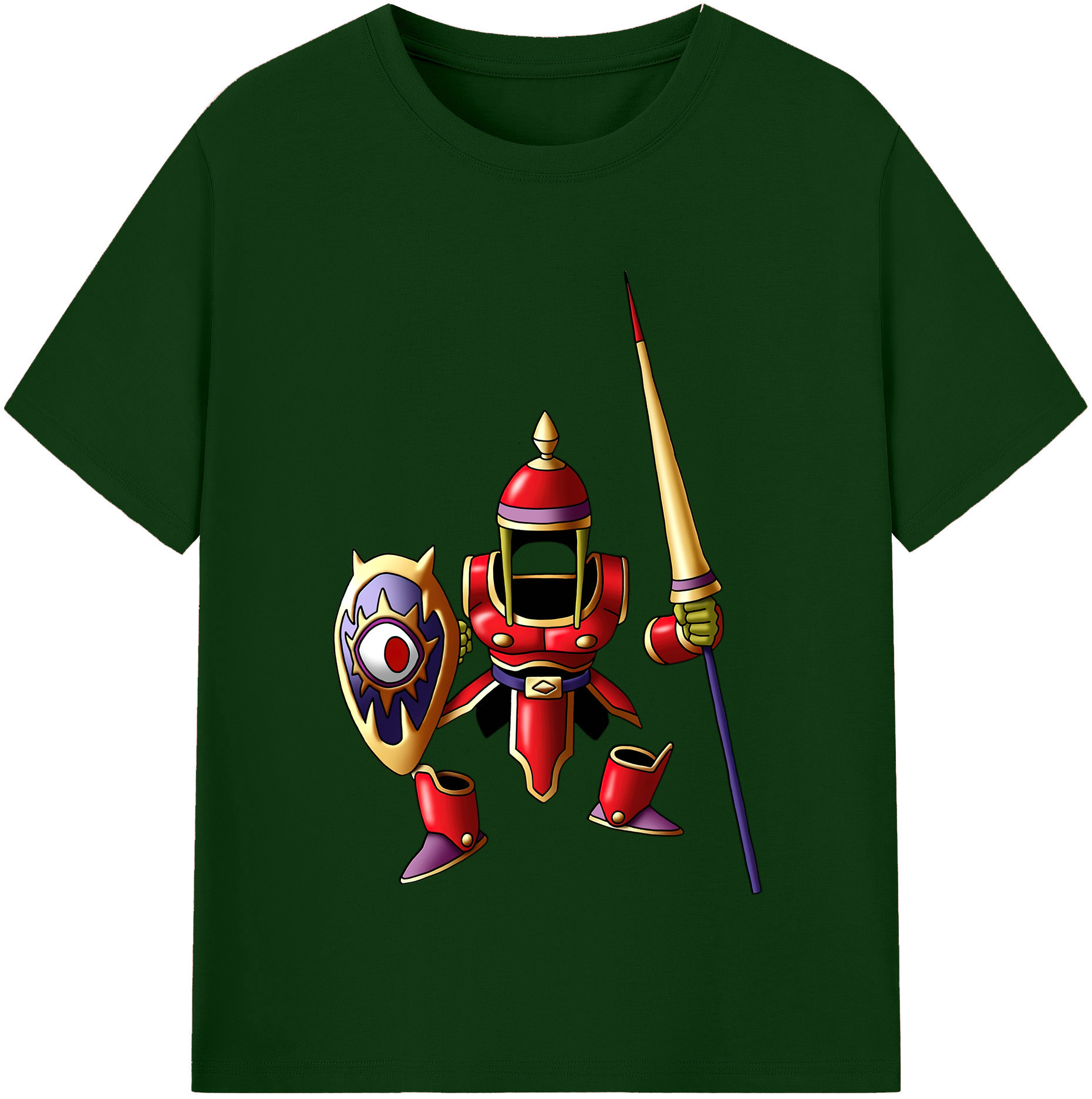 （画像用） ドラゴンクエスト Doragon Kuesuto Dragon Quest 綿100％半袖Tシャツ（フロントプリント）